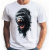Koszulka Goryl 100% bawełna luźna koszulka, t-shirt biały głowa goryla